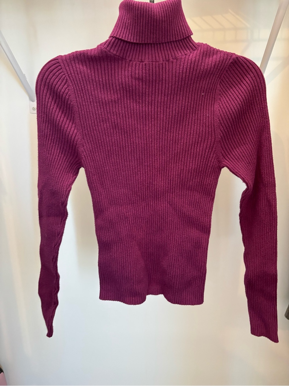 Old Navy Ribbed Turtleneck in Deep Plum